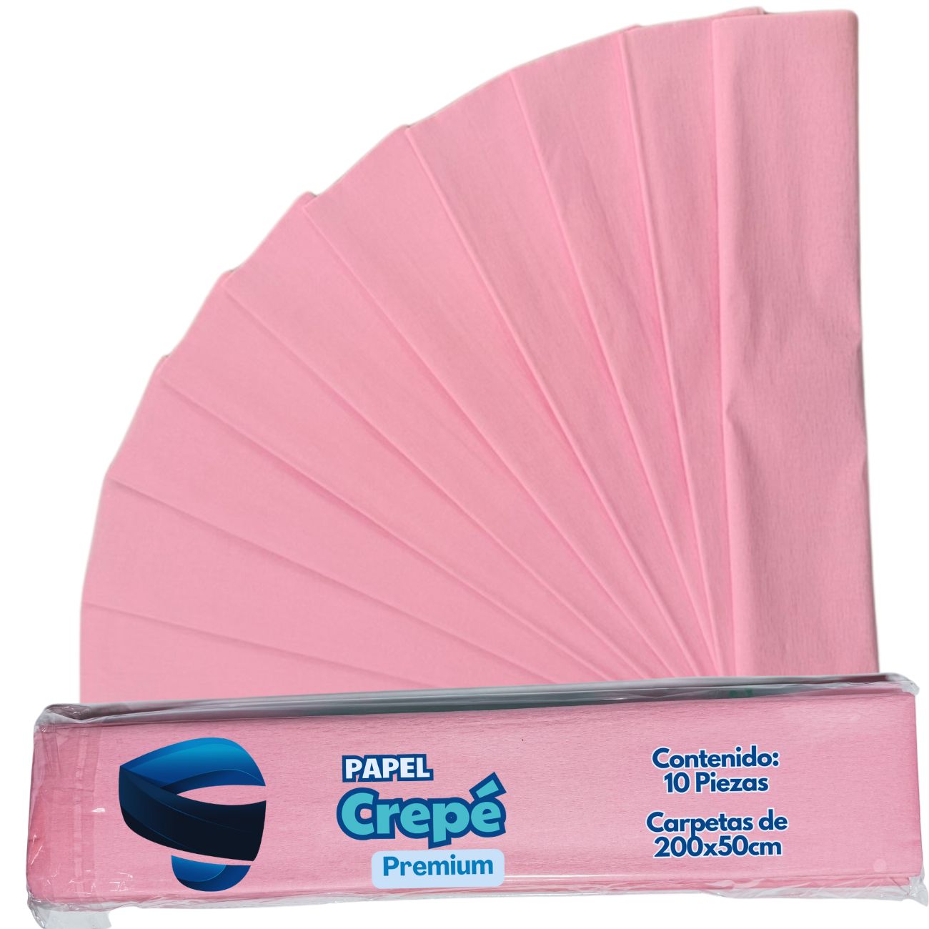 Papel Crepe SNAPMEX 10 Pliegos 50x200cm
