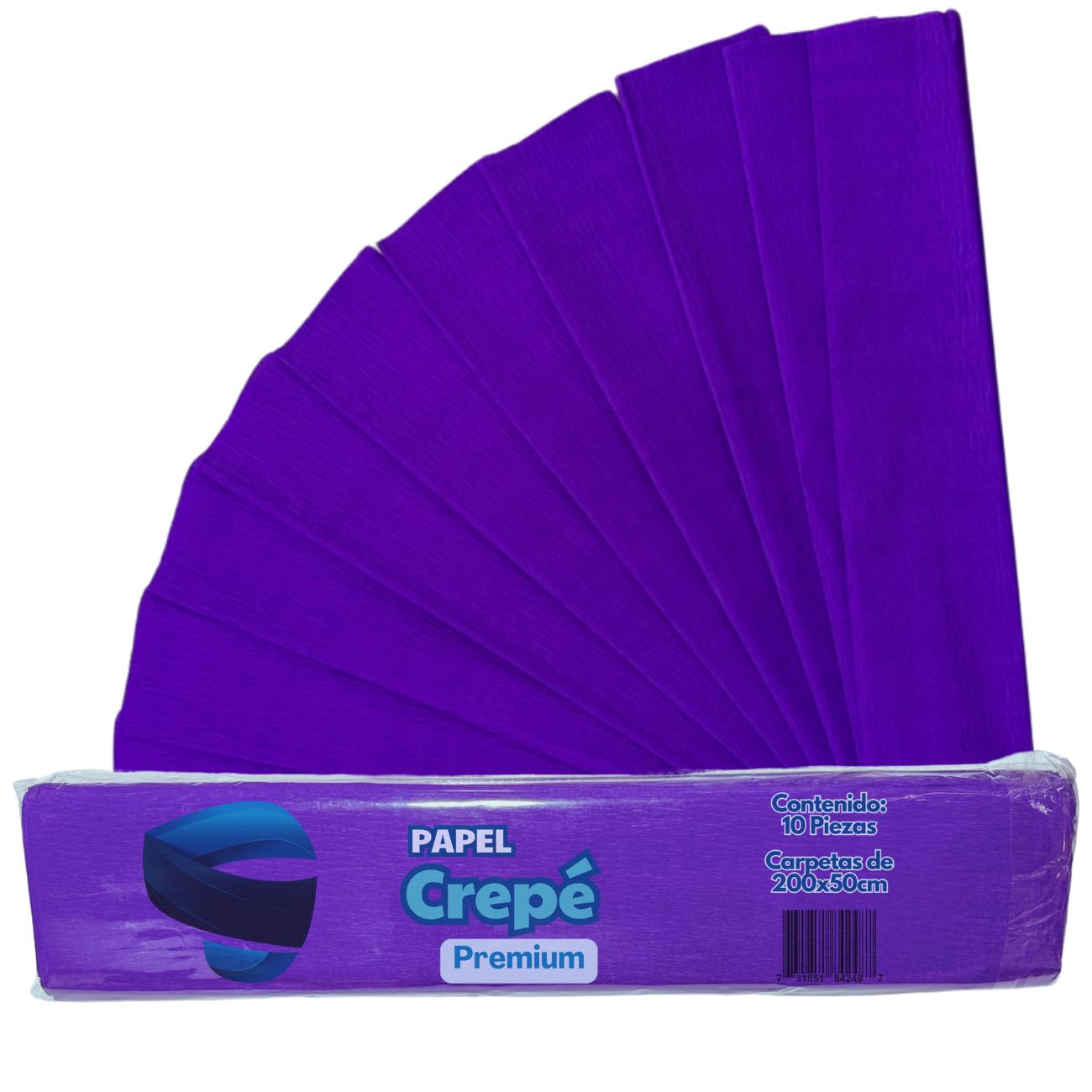 Papel Crepe SNAPMEX 10 Pliegos 50x200cm