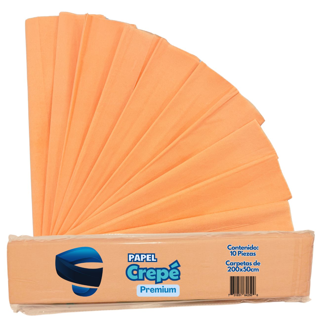 Papel Crepe SNAPMEX 10 Pliegos 50x200cm