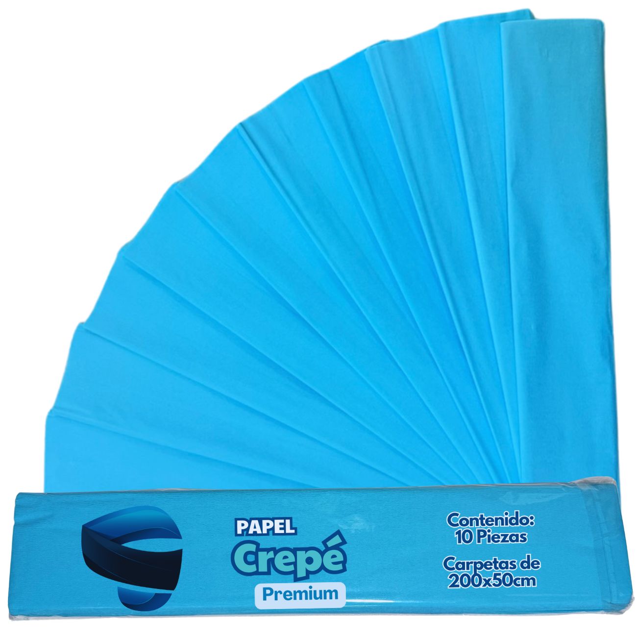 Papel Crepe SNAPMEX 10 Pliegos 50x200cm