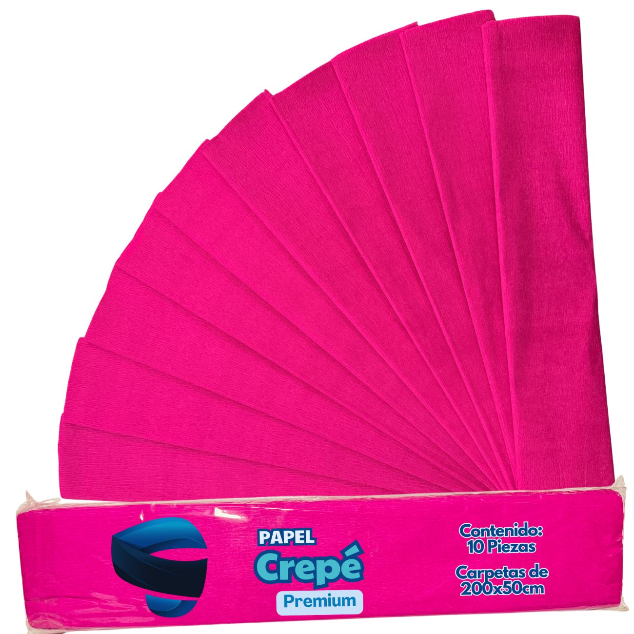 Papel Crepe SNAPMEX 10 Pliegos 50x200cm