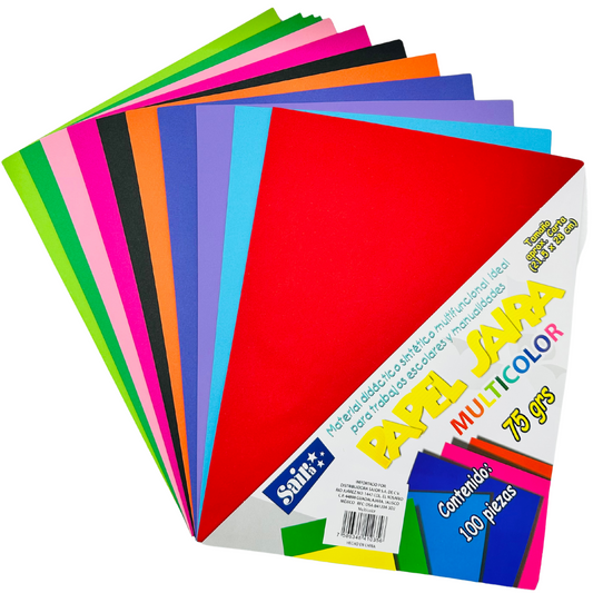 Hojas de colores Intensos Saira 100 Hojas