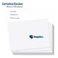 Cartulina Blanca Escolar 50x65 Cm Paquete 100 Hojas
