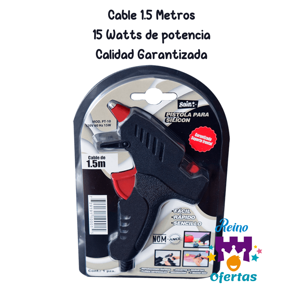 Pistola de silicon Saira 15w Premium