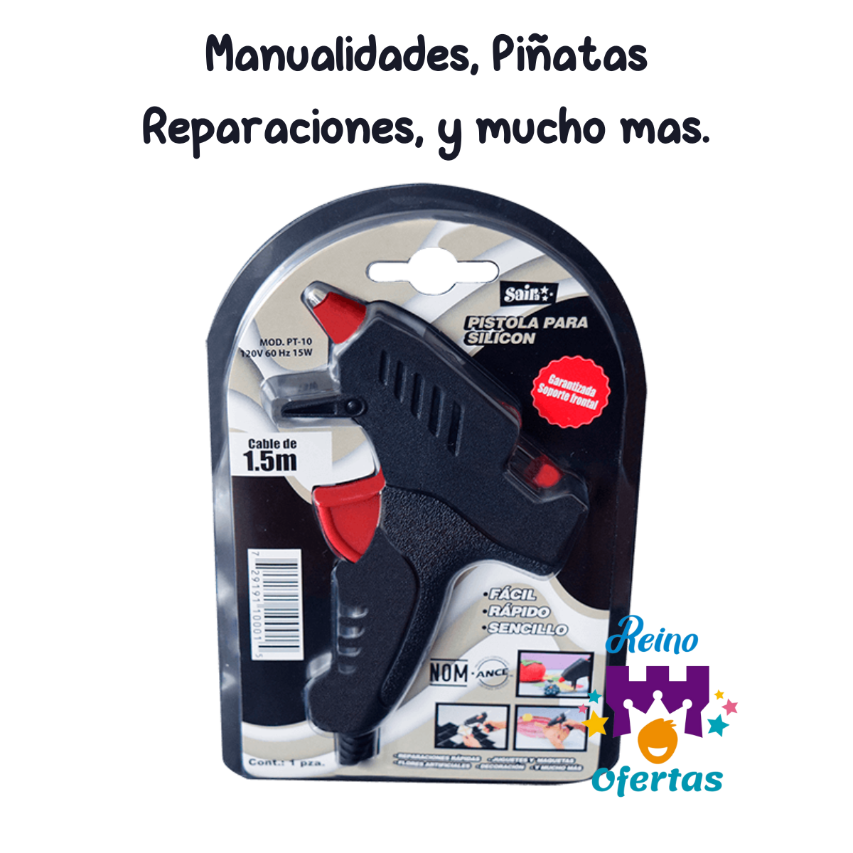 Pistola de silicon Saira 15w Premium