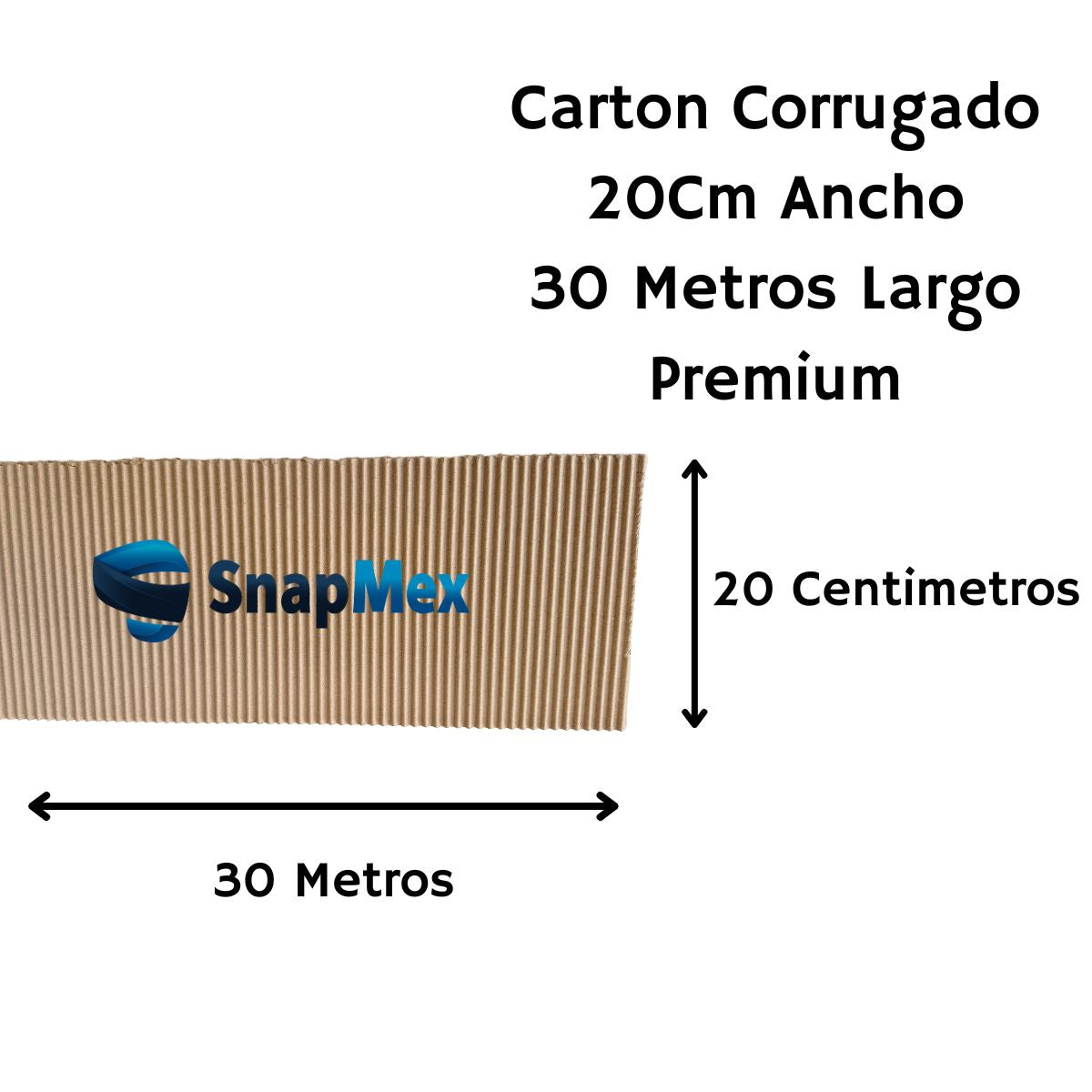 Carton Corrugado 20cm ancho Premium Piñatas, protección envios etc