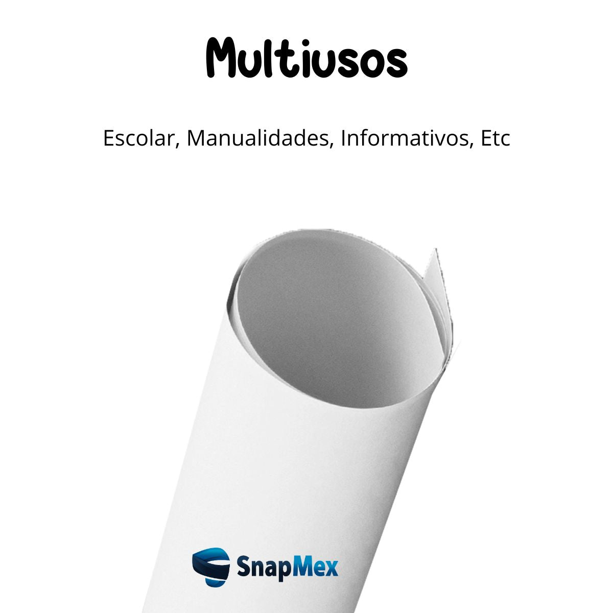 Cartulina Blanca Escolar 50x65 Cm Paquete 100 Hojas