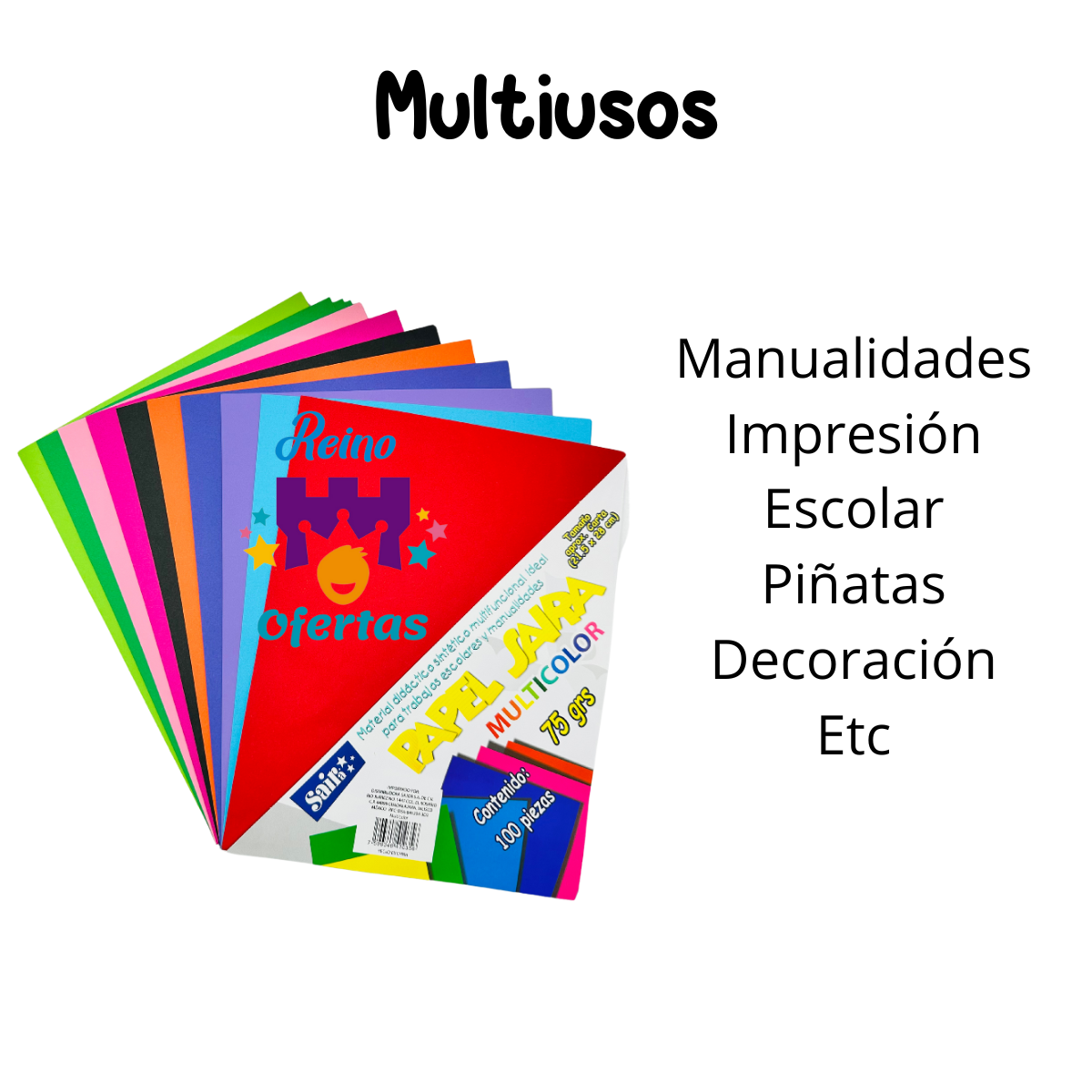 Hojas de colores Intensos Saira 100 Hojas