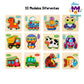 Rompecabezas Didactico 10x10cm Variedad Animales