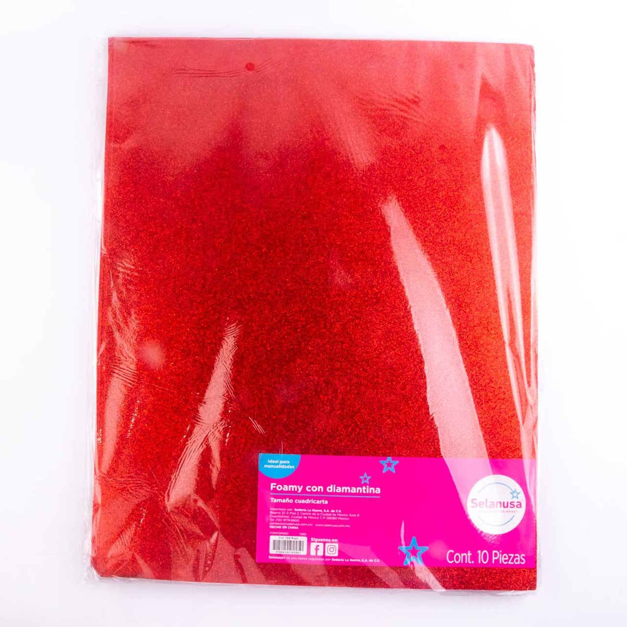 Foamy Diamantado Ultrabrillante 56x43 Cuadricarta 10 Pliegos