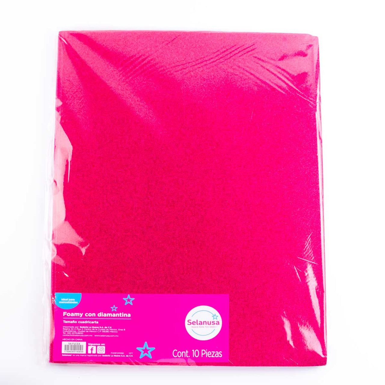 Foamy Diamantado Ultrabrillante 56x43 Cuadricarta 10 Pliegos