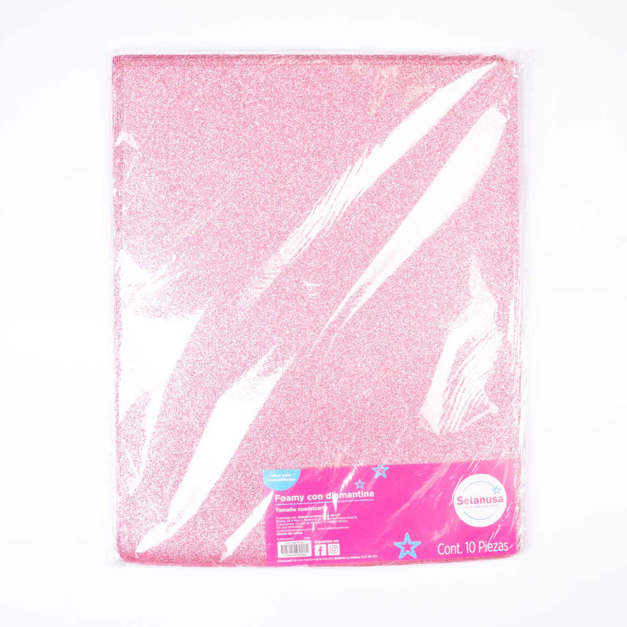 Foamy Diamantado Ultrabrillante 56x43 Cuadricarta 10 Pliegos