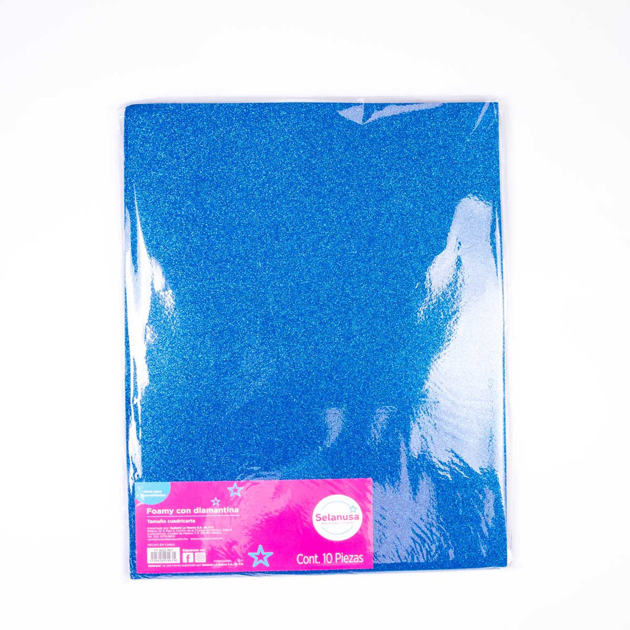Foamy Diamantado Ultrabrillante 56x43 Cuadricarta 10 Pliegos