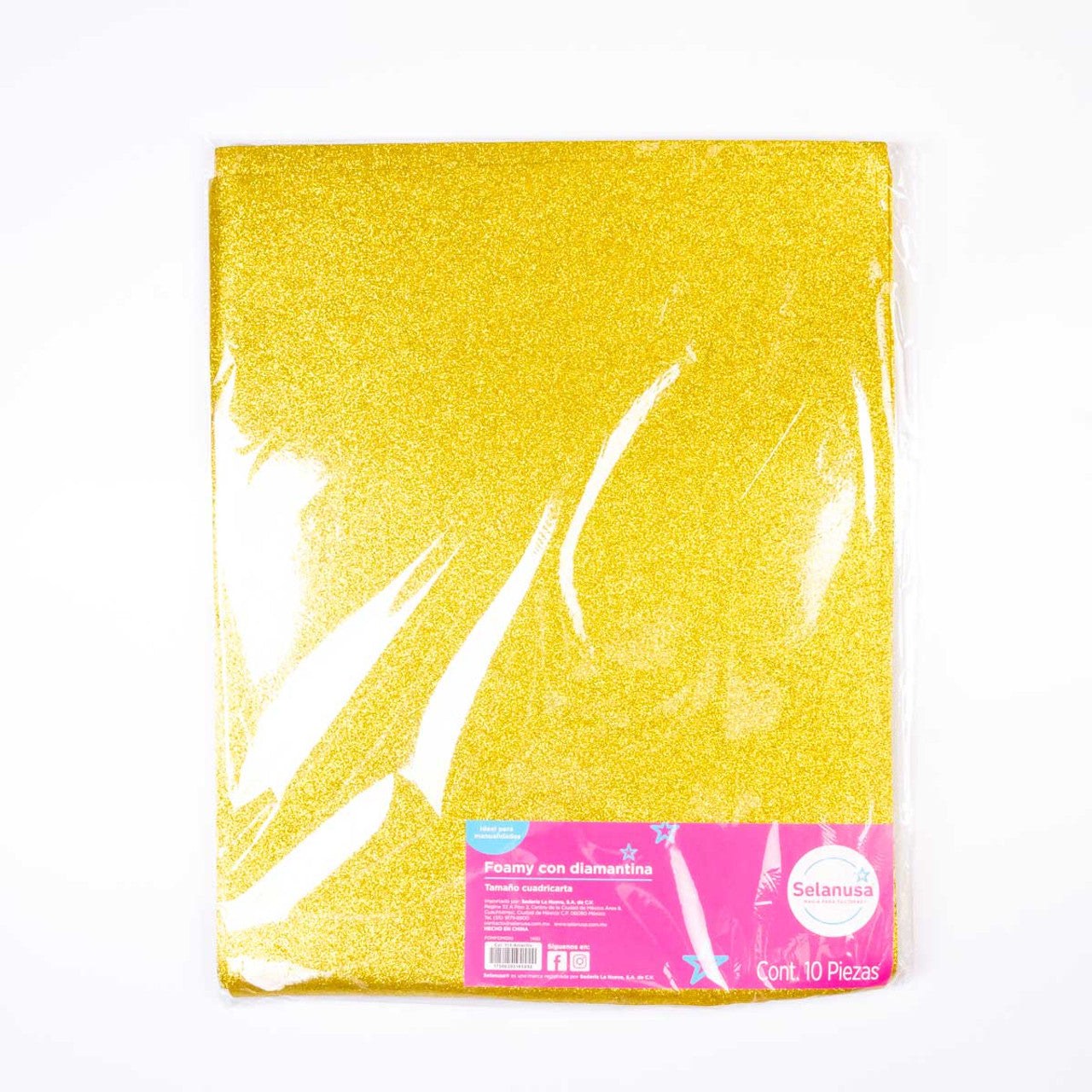 Foamy Diamantado Ultrabrillante 56x43 Cuadricarta 10 Pliegos