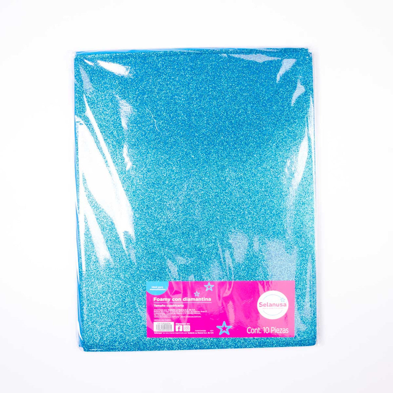 Foamy Diamantado Ultrabrillante 56x43 Cuadricarta 10 Pliegos