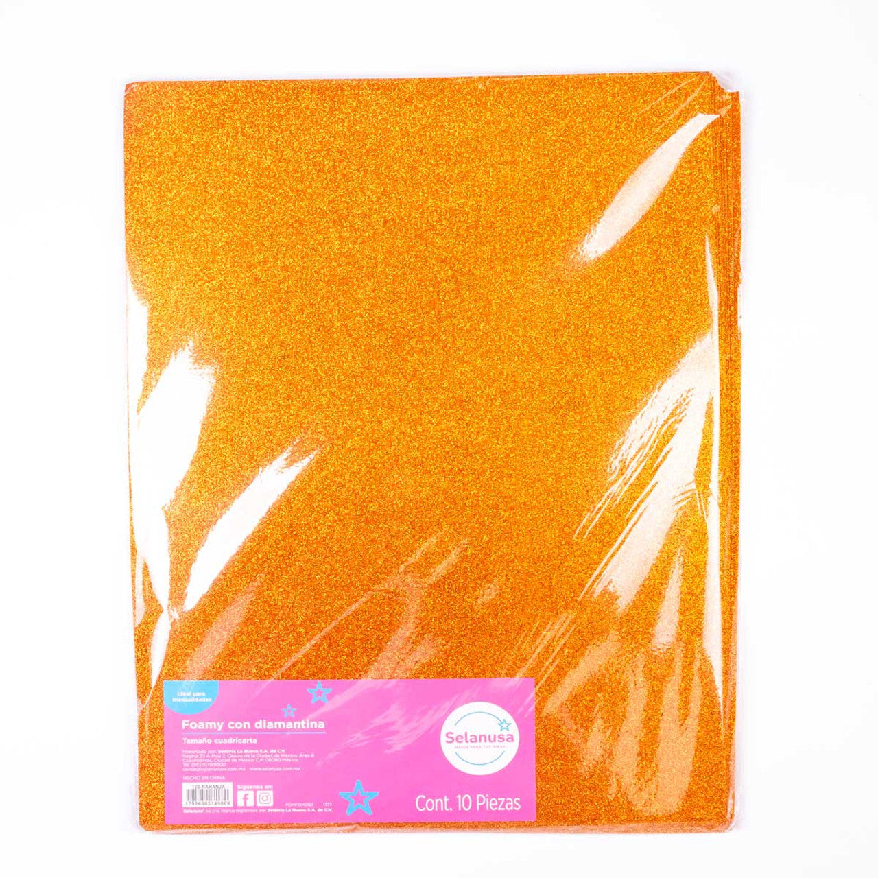 Foamy Diamantado Ultrabrillante 56x43 Cuadricarta 10 Pliegos