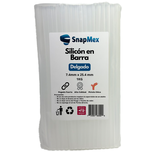 Silicon en barra SnapMex 1 Kg Premium