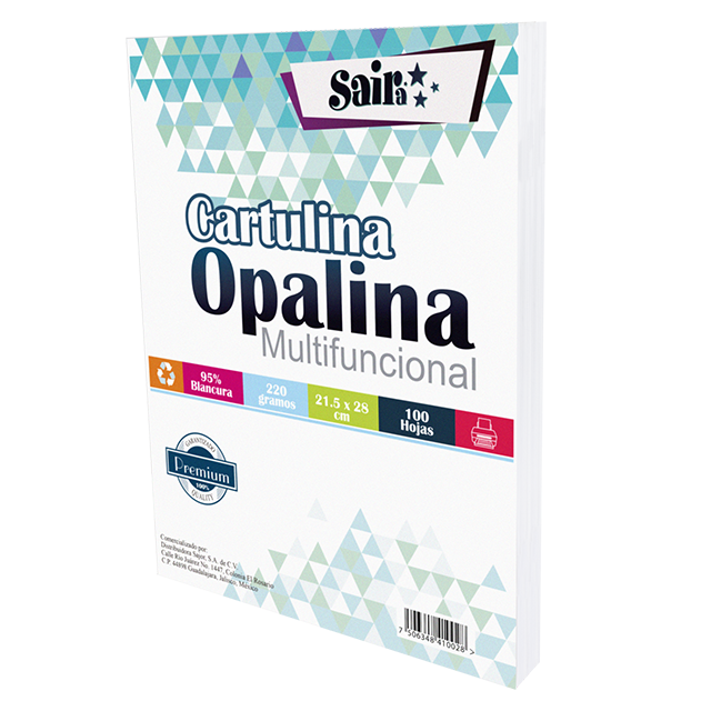 Papel Opalina Gruesa Tamaño Carta 220 Gr 100 Hojas Premium