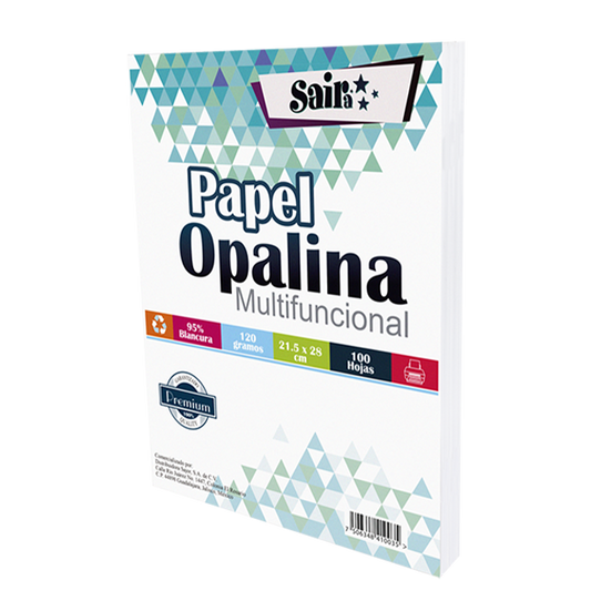 Papel Opalina Delgada 120Gr Tamaño Carta Premium