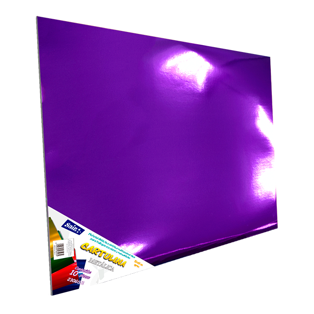 Cartulina Metalica 50x65cm Paquete 10 Pliegos