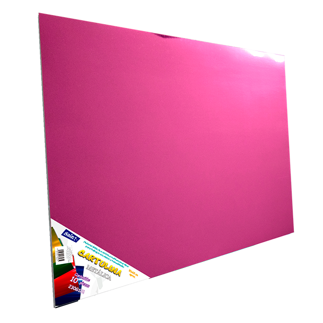 Cartulina Metalica 50x65cm Paquete 10 Pliegos