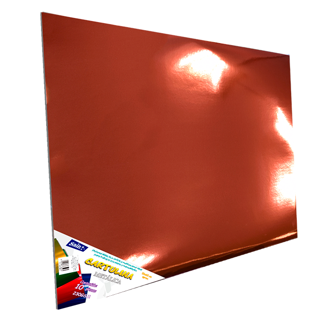 Cartulina Metalica 50x65cm Paquete 10 Pliegos